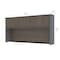 Bestar Prestige + 72W Hutch for Desk Shell, Bark Grey & Slate 99520-000047 - alternate 7